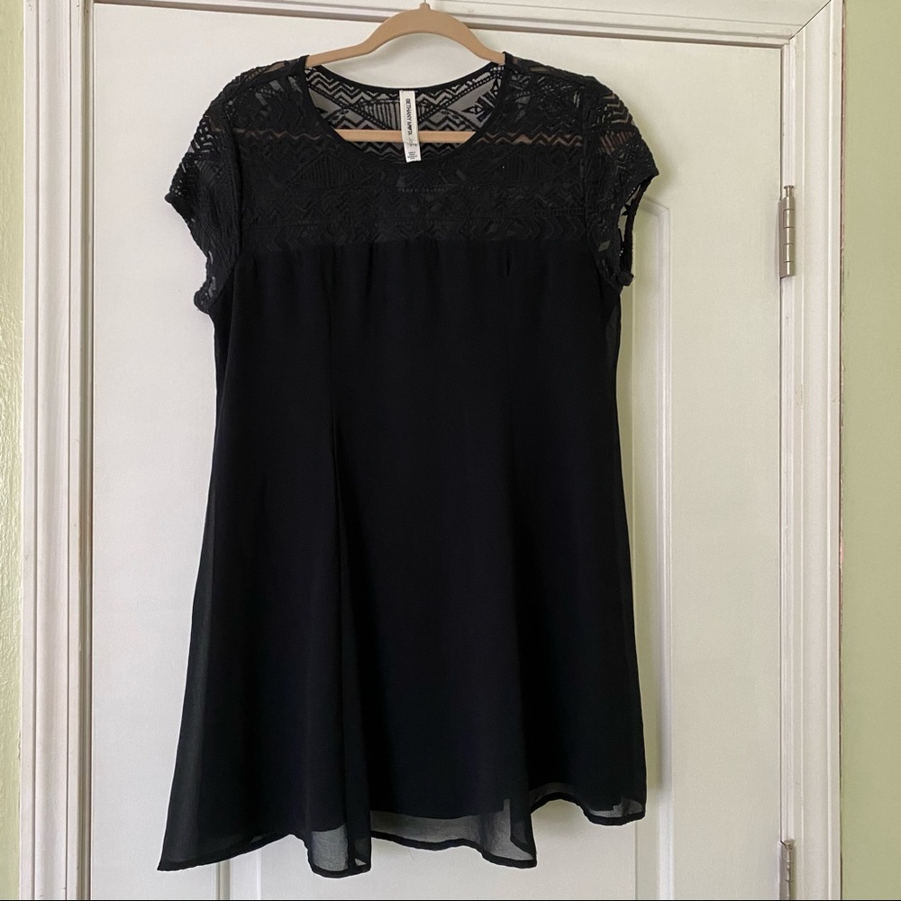 Bethany Mofa Black Shift Dress with Aztec Detail